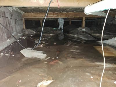 Crawl Space Water Remediation