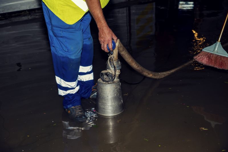 Basement Water Cleanup detail